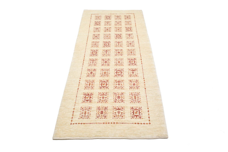 Gabbeh Teppich - Loribaft Perser 199 x 83 cm - natur