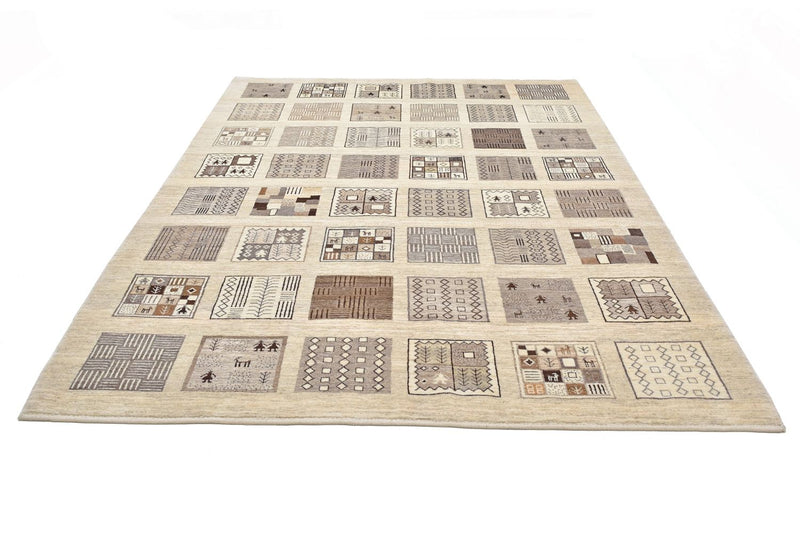 Gabbeh Teppich - Loribaft Perser 296 x 206 cm - hellbraun