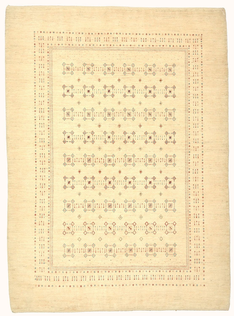 Gabbeh Teppich - Loribaft Perser 239 x 174 cm - beige