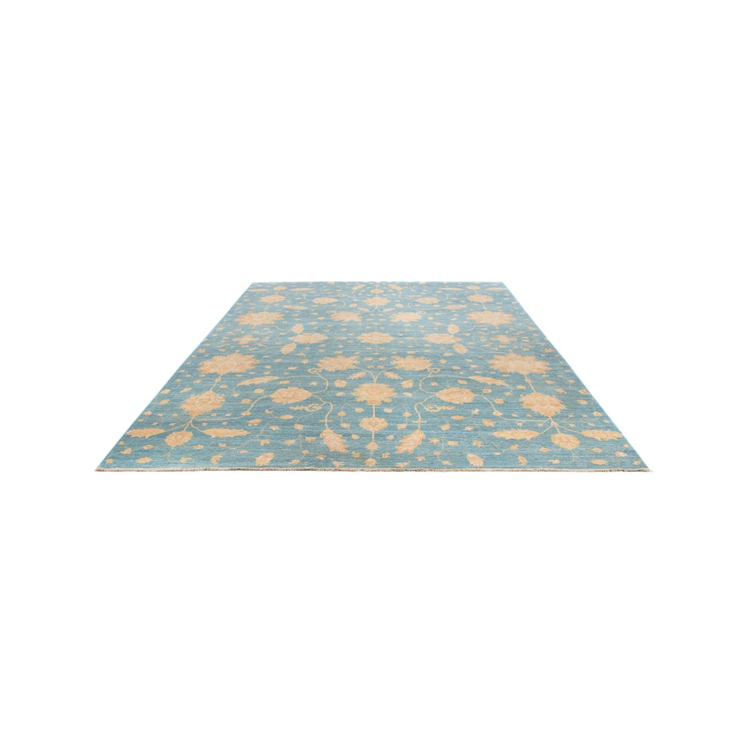 Ziegler Teppich - 348 x 252 cm - seeblau