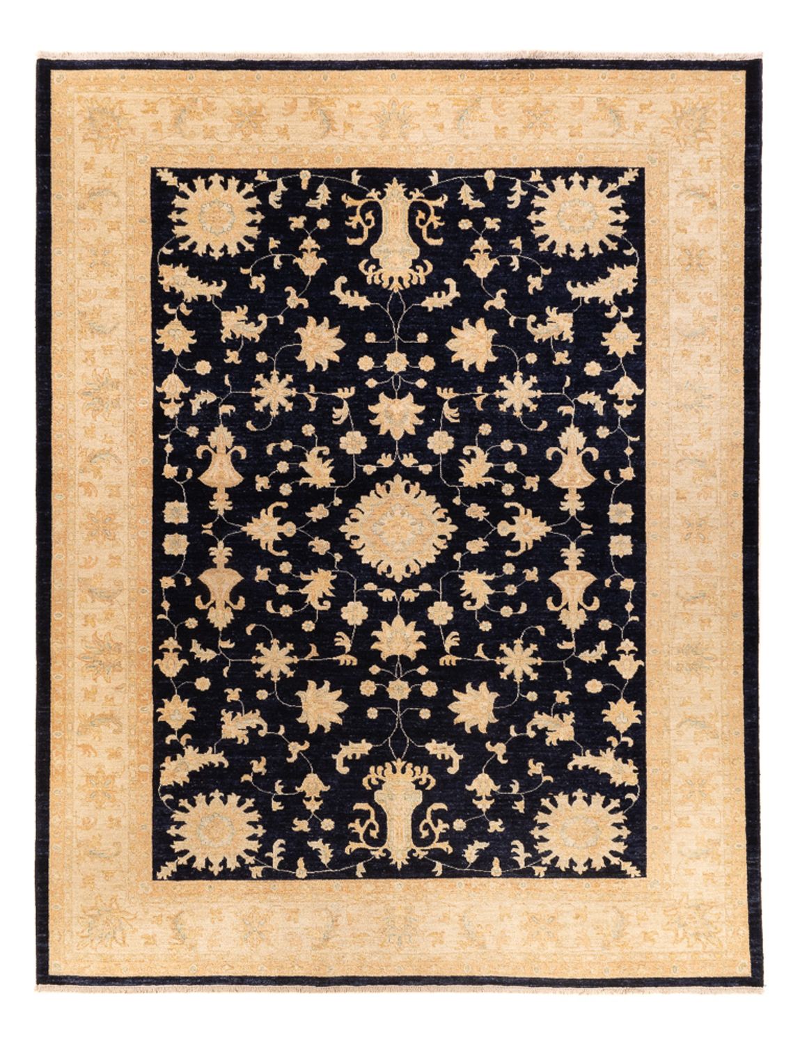 Ziegler Teppich - 332 x 248 cm - dunkelblau