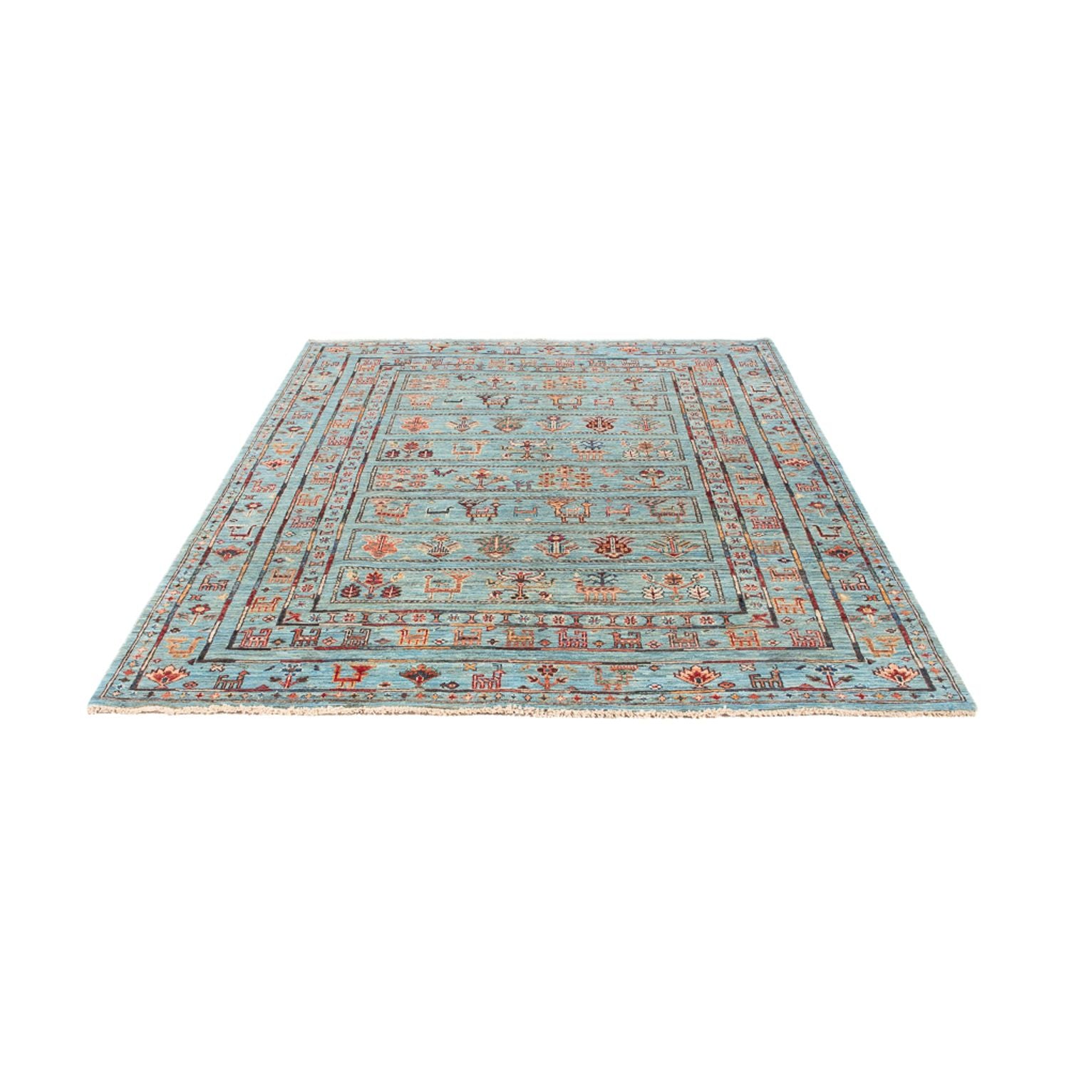 Ziegler Teppich - Ariana - 211 x 156 cm - hellblau