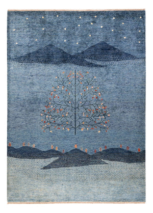 Ziegler Teppich - Ariana - 242 x 172 cm - seeblau