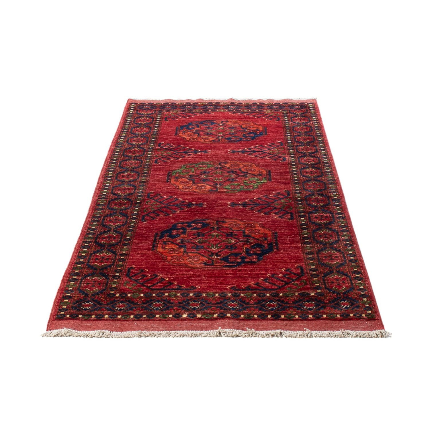 Läufer Afghan - 201 x 81 cm - rot