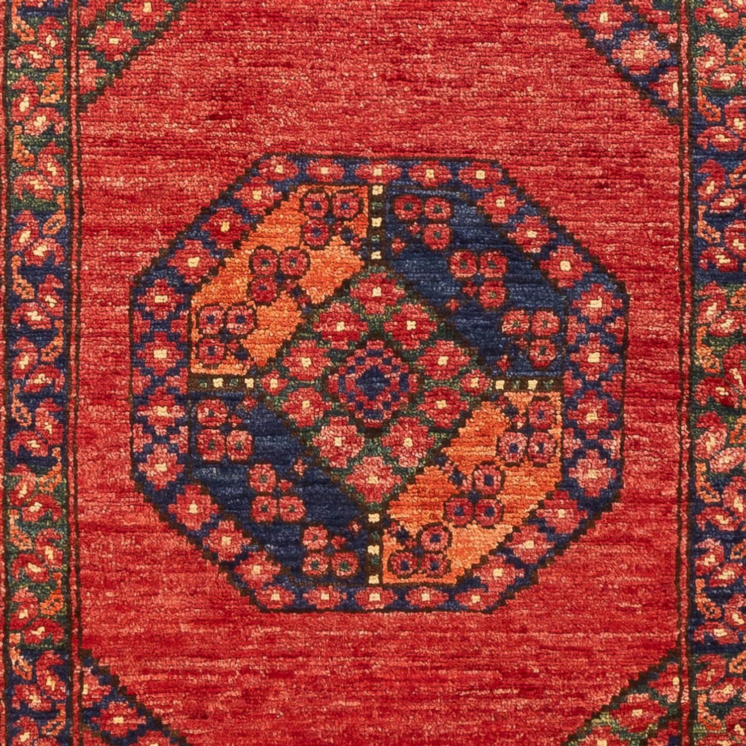 Läufer Afghan - 206 x 84 cm - rot