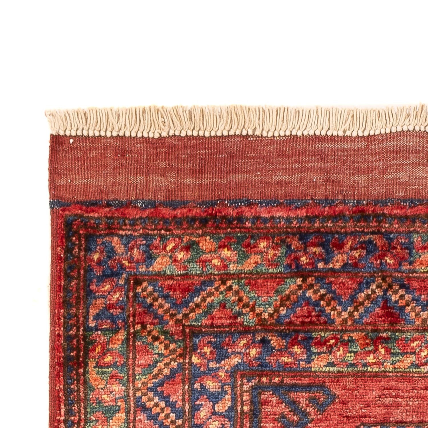 Läufer Afghan - 204 x 82 cm - rot