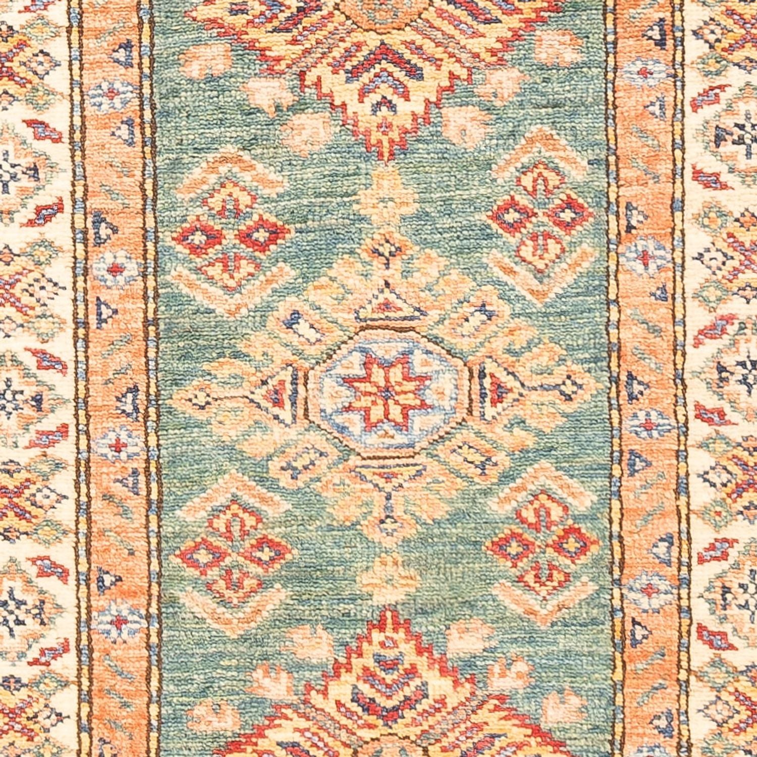 Läufer Ziegler - Kazak - 178 x 58 cm - hellgrün