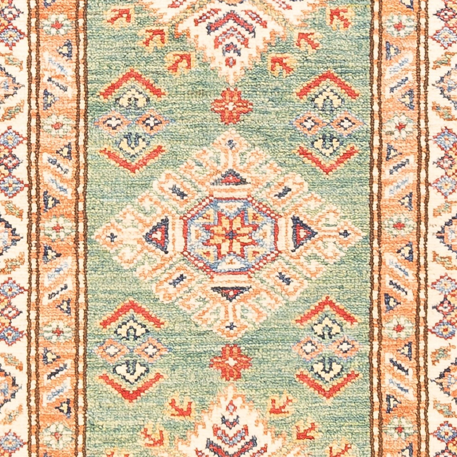 Läufer Ziegler - Kazak - 184 x 59 cm - hellgrün