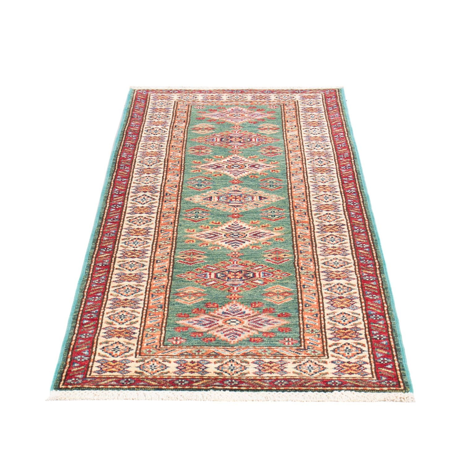 Läufer Ziegler - Kazak - 184 x 59 cm - hellgrün