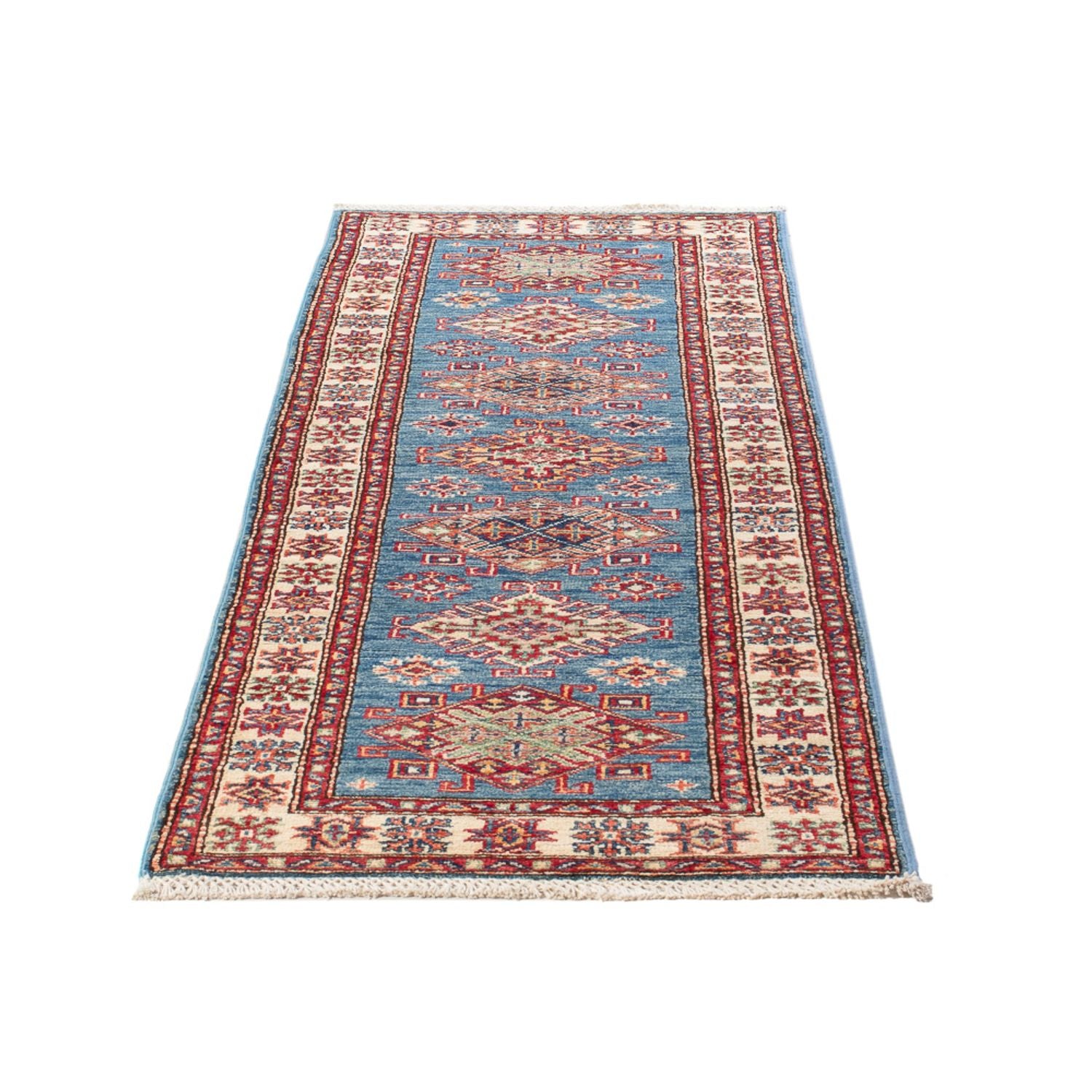 Läufer Ziegler - Kazak - 186 x 58 cm - hellblau