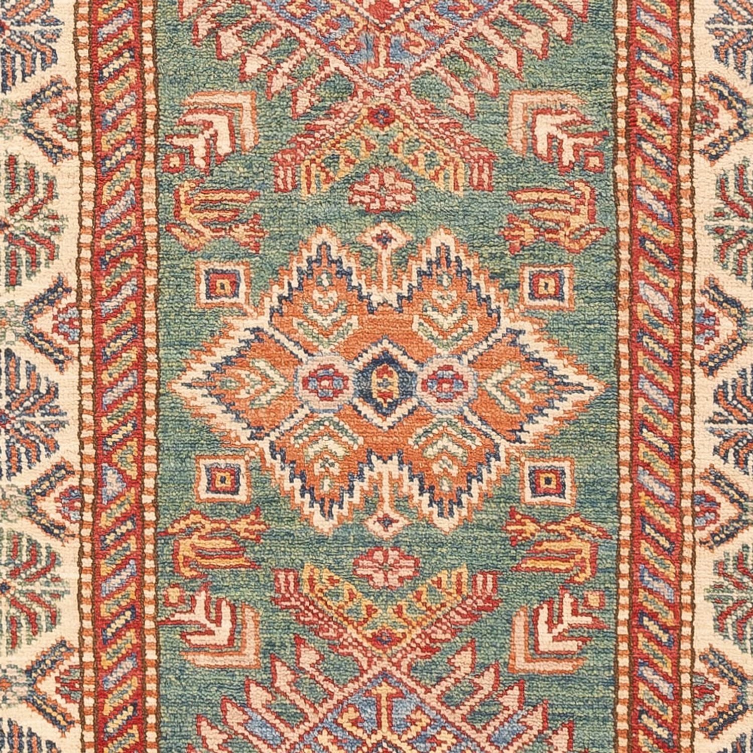 Läufer Ziegler - Kazak - 199 x 75 cm - dunkelgrün