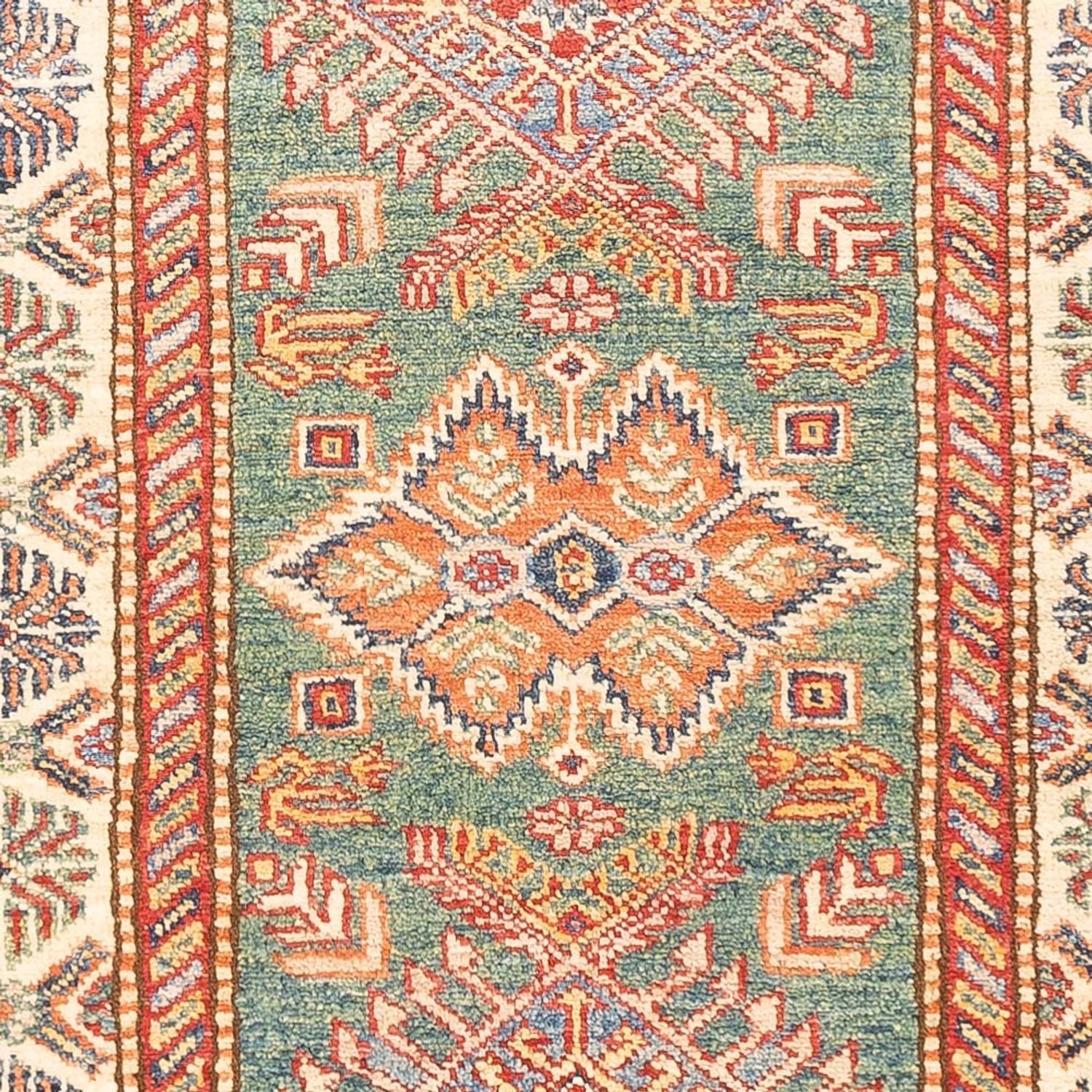 Läufer Ziegler - Kazak - 198 x 76 cm - hellgrün