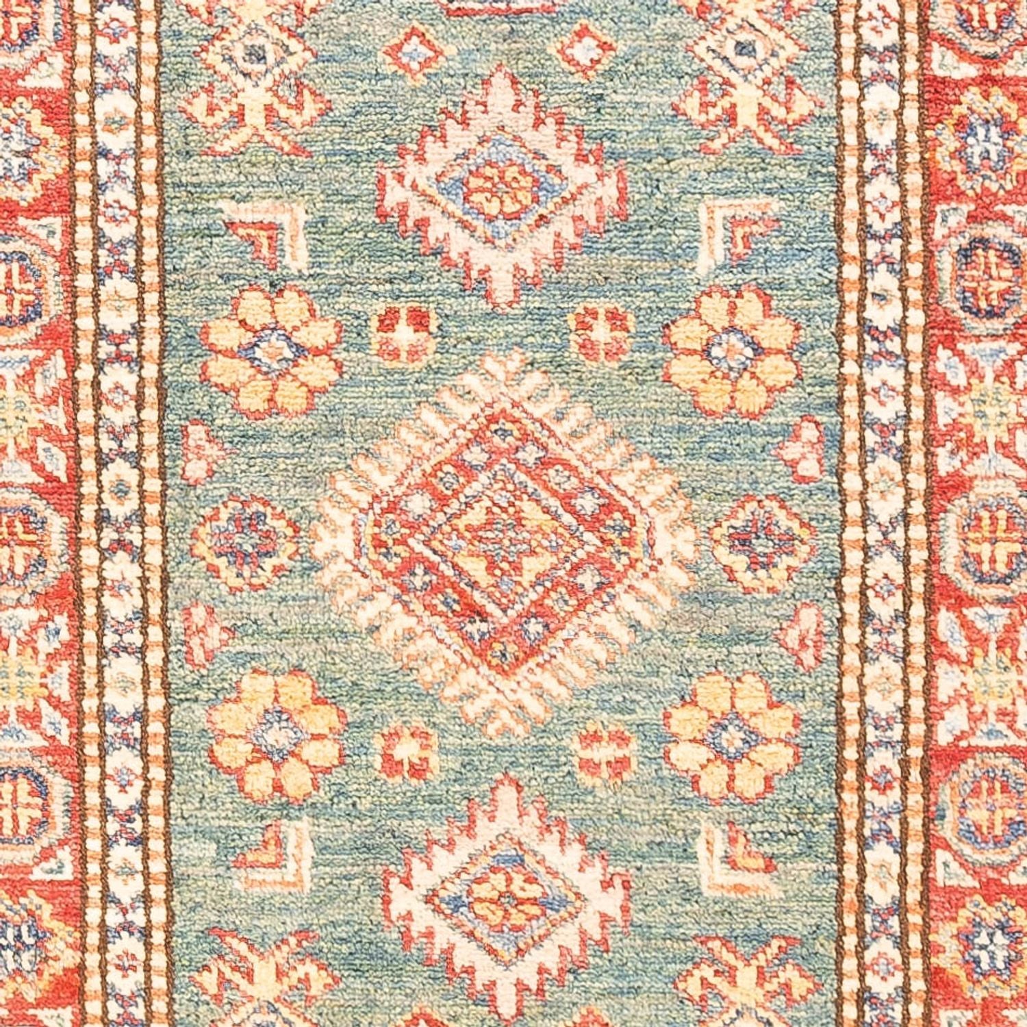 Läufer Ziegler - Kazak - 186 x 59 cm - hellgrün