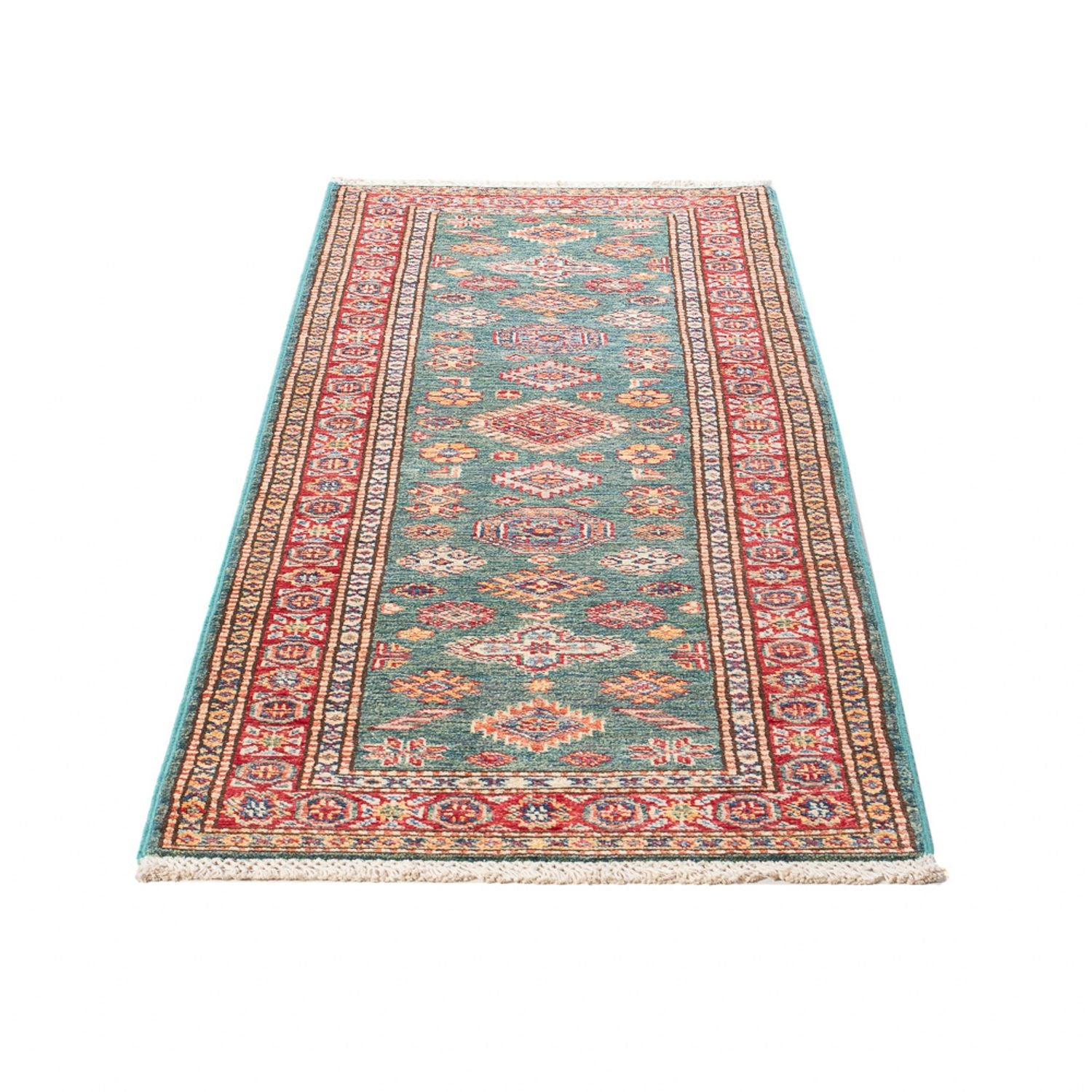 Läufer Ziegler - Kazak - 186 x 59 cm - hellgrün