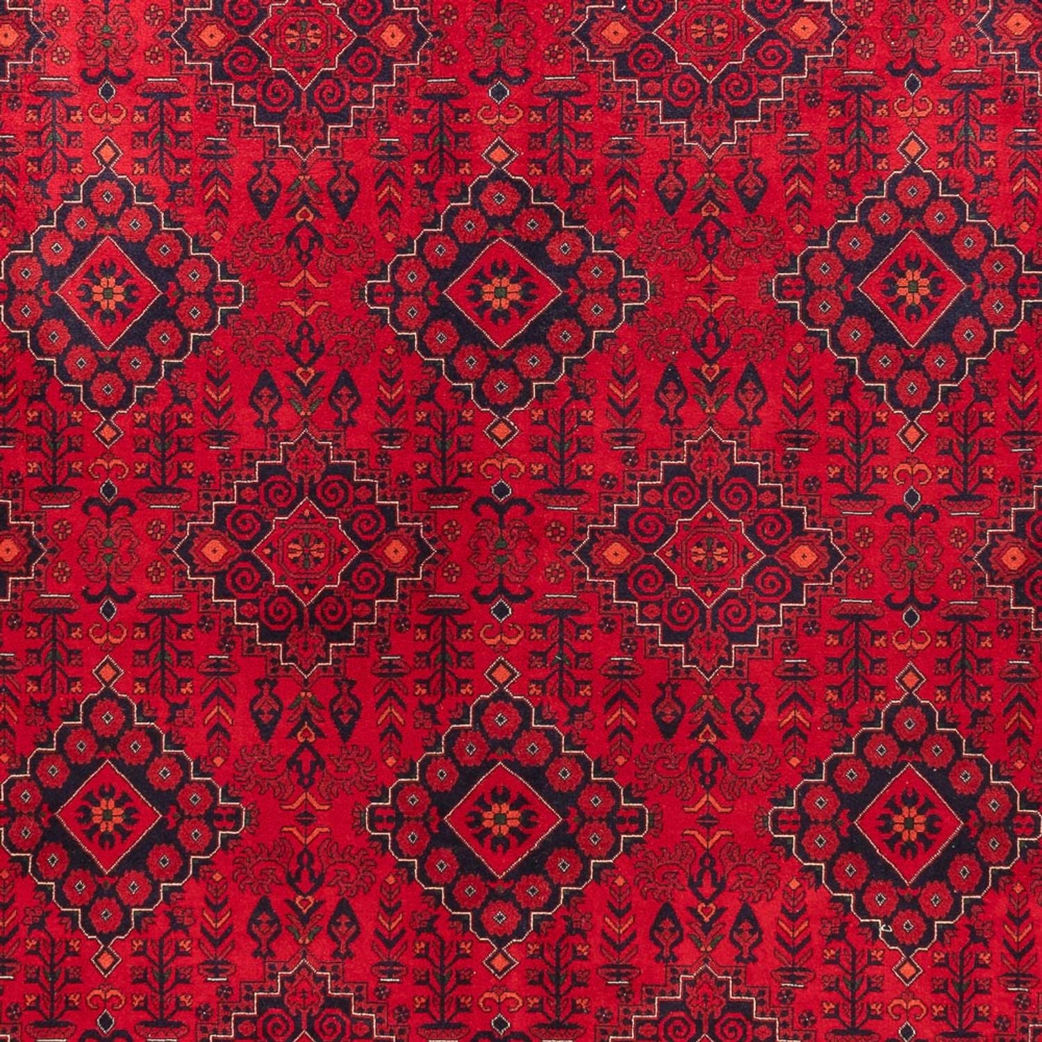 Afghan Teppich - 396 x 297 cm - rot