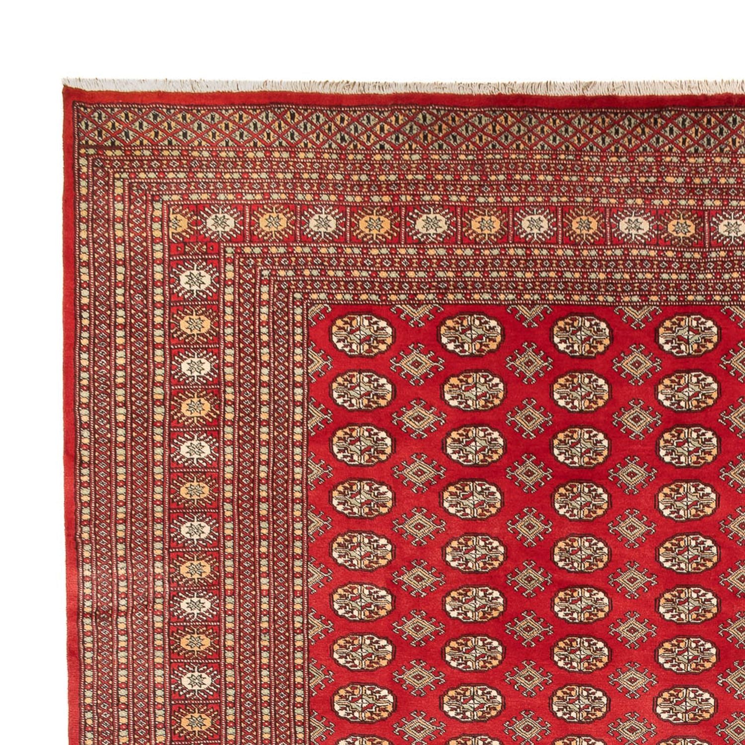 Afghan Teppich - Buchara - 418 x 310 cm - hellrot