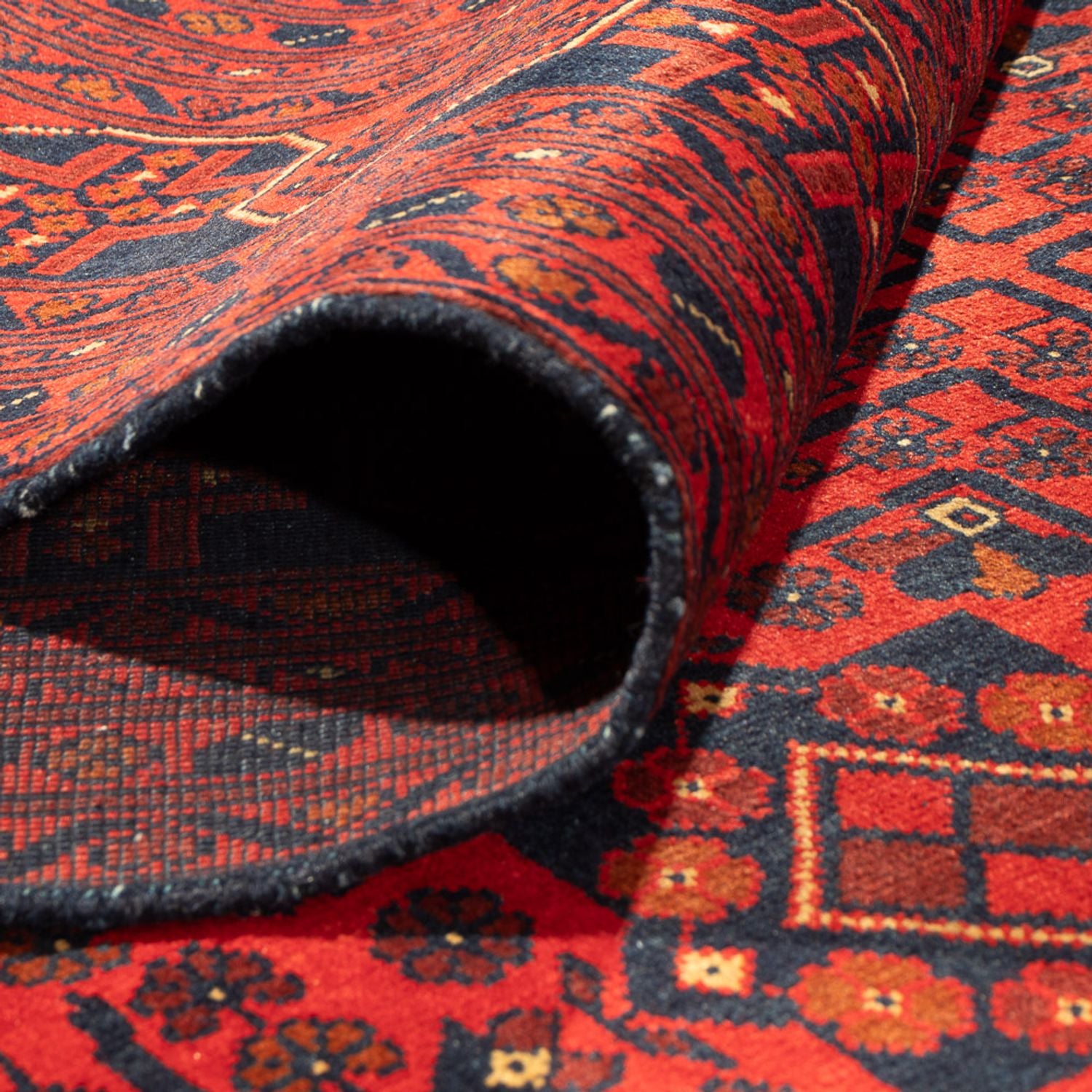 Afghan Teppich - Kunduz - 376 x 294 cm - rot