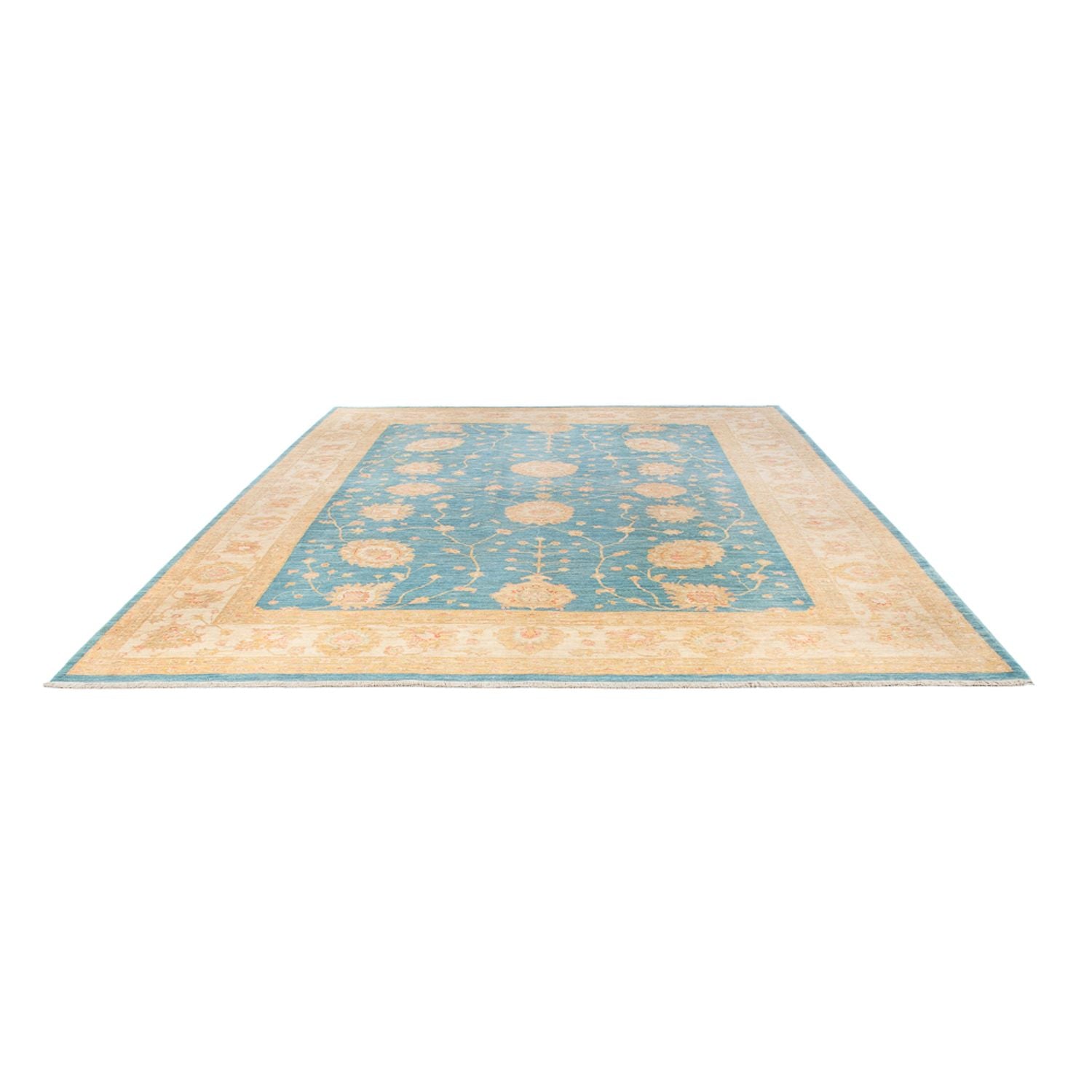 Ziegler Teppich - 363 x 277 cm - hellblau