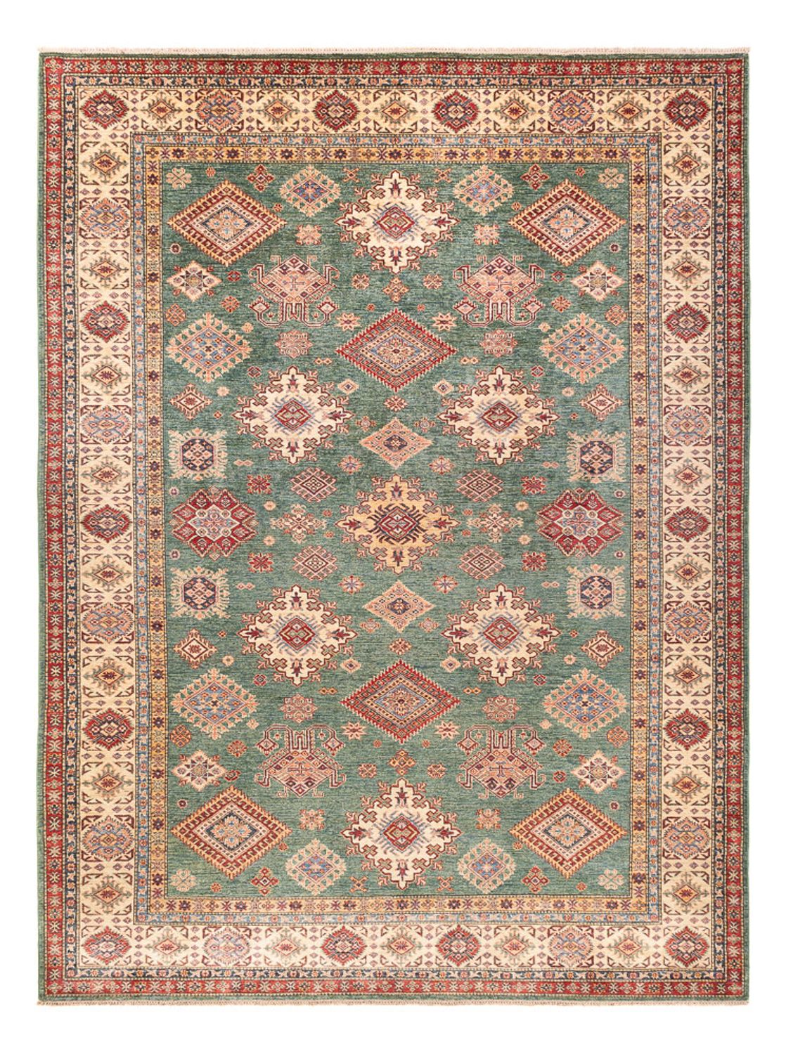 Ziegler Teppich - Kazak - 363 x 267 cm - minzgrün