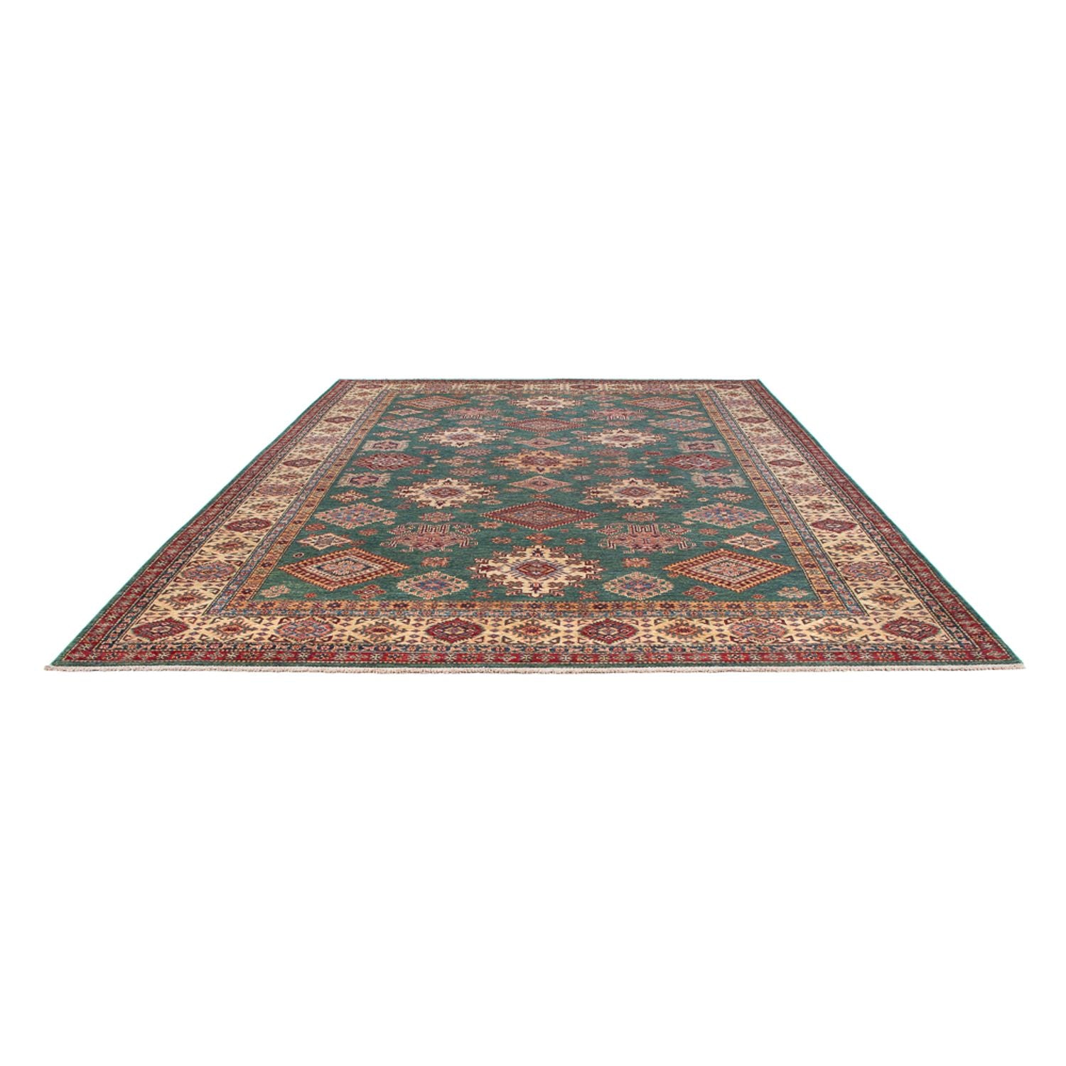 Ziegler Teppich - Kazak - 363 x 267 cm - minzgrün