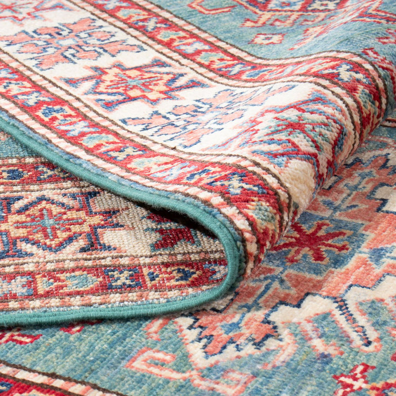 Läufer Ziegler - Kazak - 326 x 80 cm - türkis
