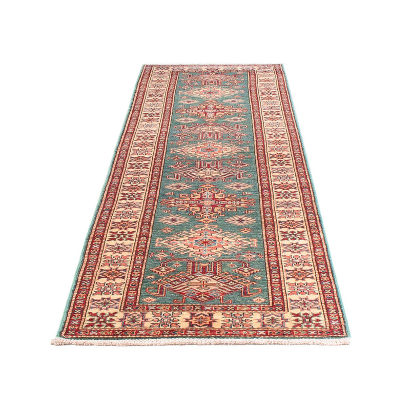 Läufer Ziegler - Kazak - 326 x 80 cm - türkis