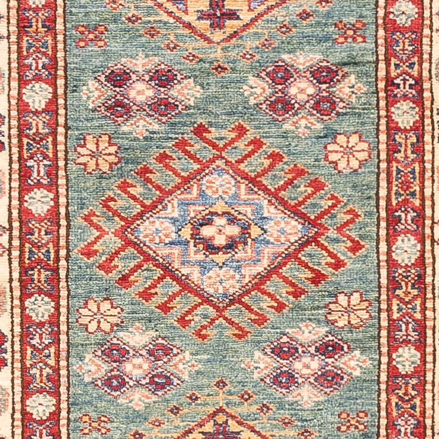 Läufer Ziegler - Kazak - 294 x 84 cm - türkis