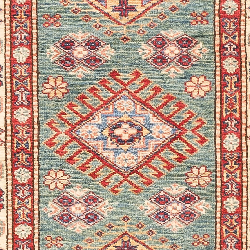 Läufer Ziegler - Kazak - 294 x 84 cm - türkis