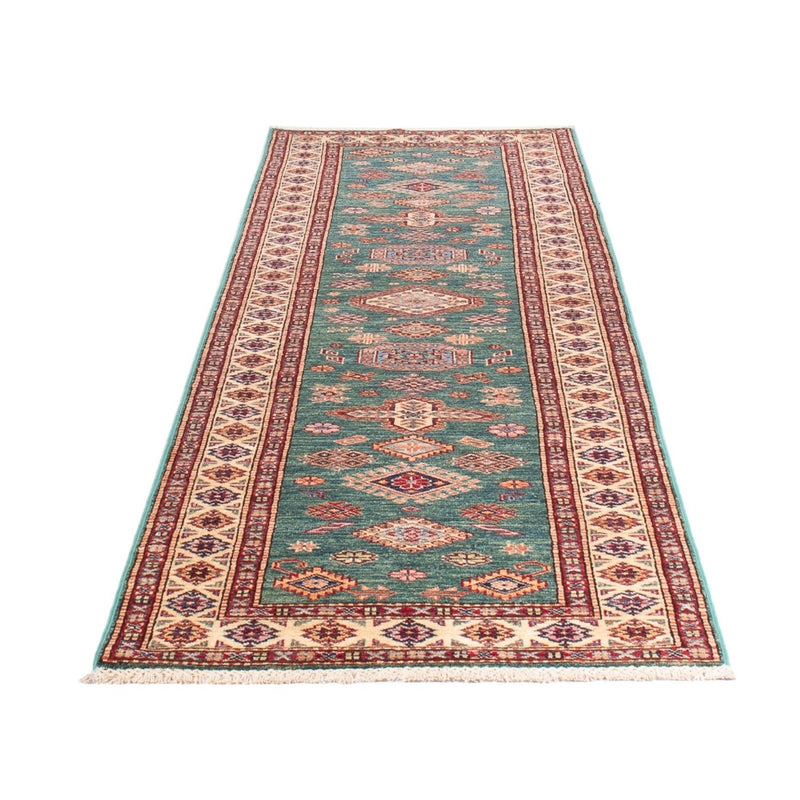 Läufer Ziegler - Kazak - 303 x 80 cm - türkis
