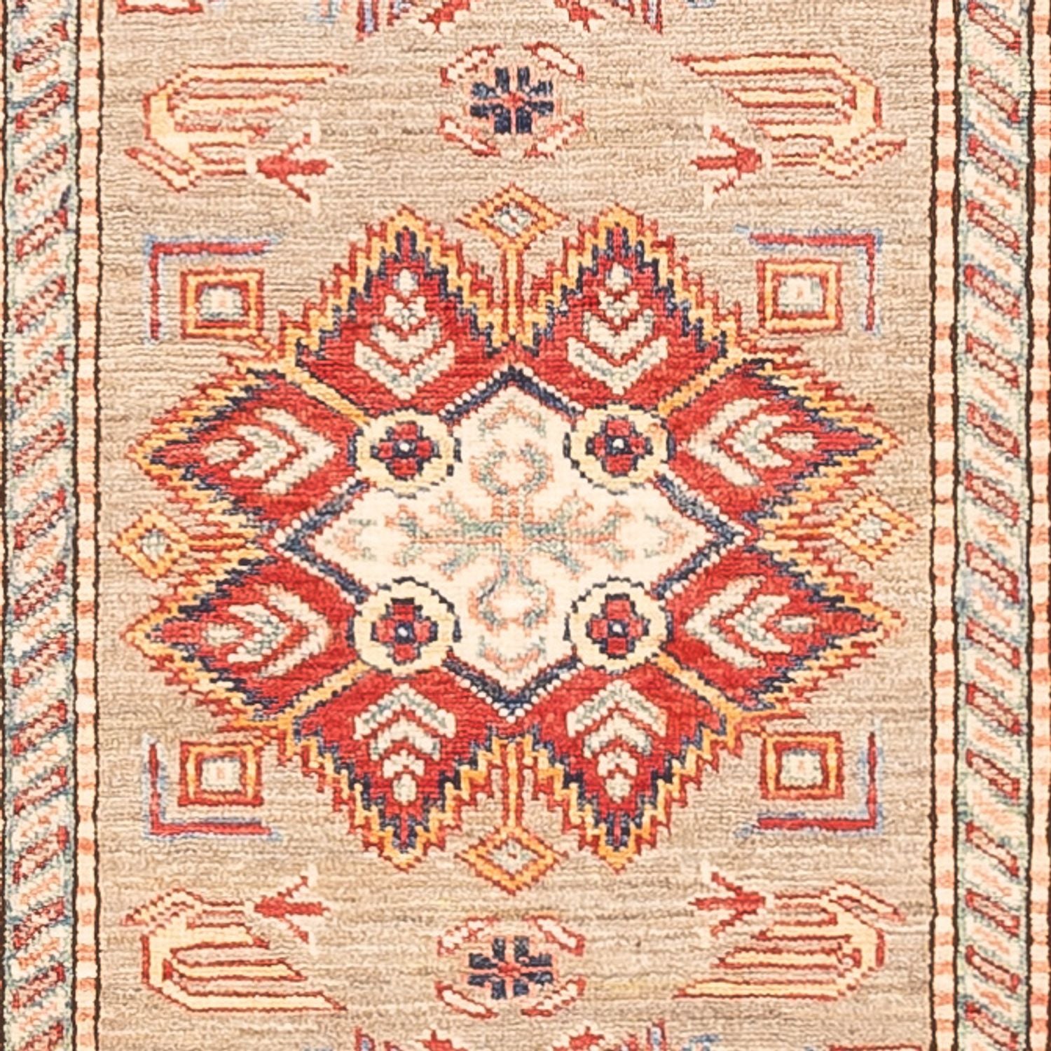 Läufer Ziegler - Kazak - 293 x 81 cm - dunkelbeige