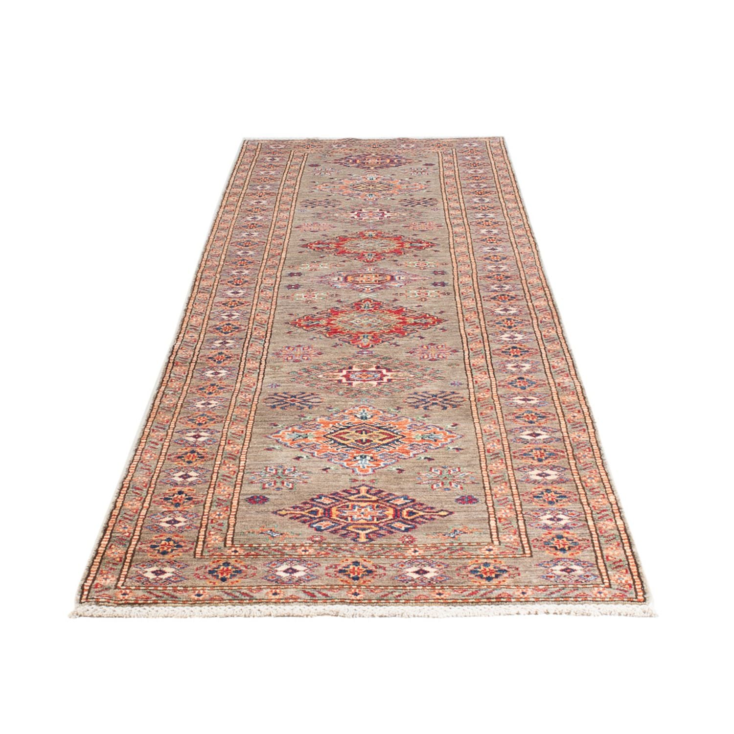 Läufer Ziegler - Kazak - 293 x 76 cm - dunkelbeige