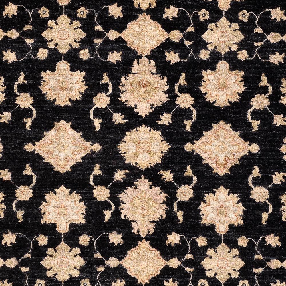 Ziegler Teppich - 198 x 155 cm - schwarz
