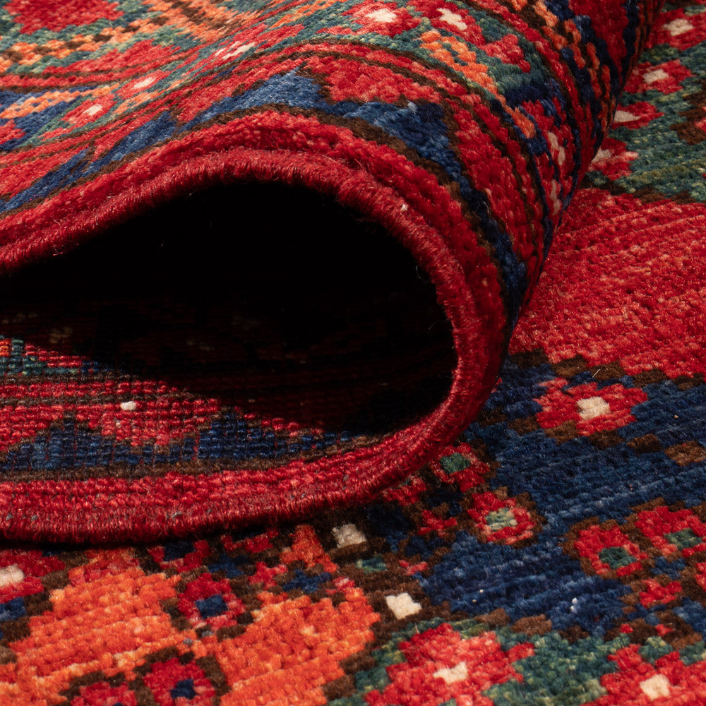 Afghan Teppich - Kunduz - 199 x 149 cm - rot