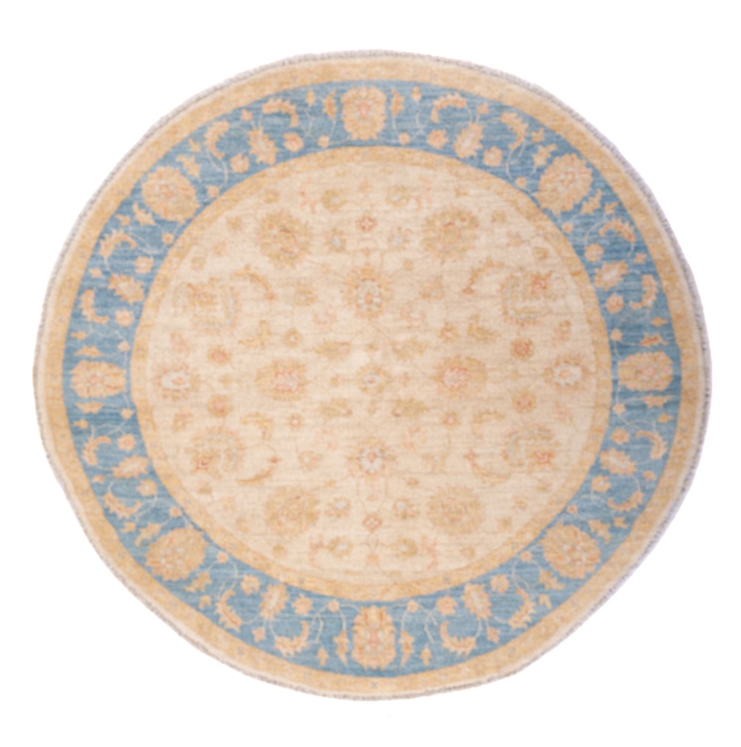 Ziegler Teppich rund  - 149 x 145 cm - beige