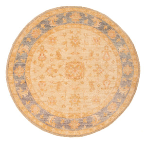Ziegler Teppich rund  - 94 x 97 cm - beige