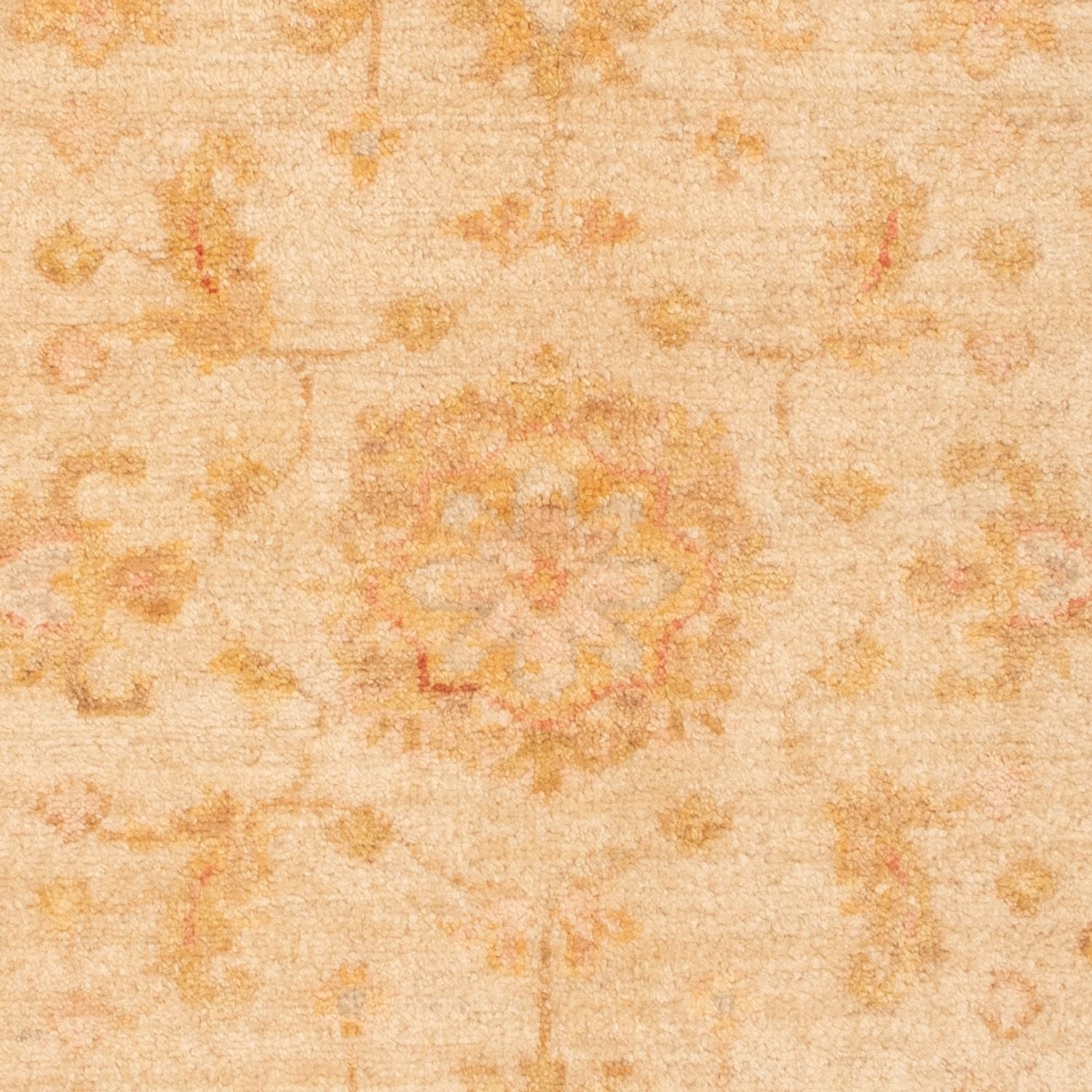 Ziegler Teppich rund  - 94 x 97 cm - beige