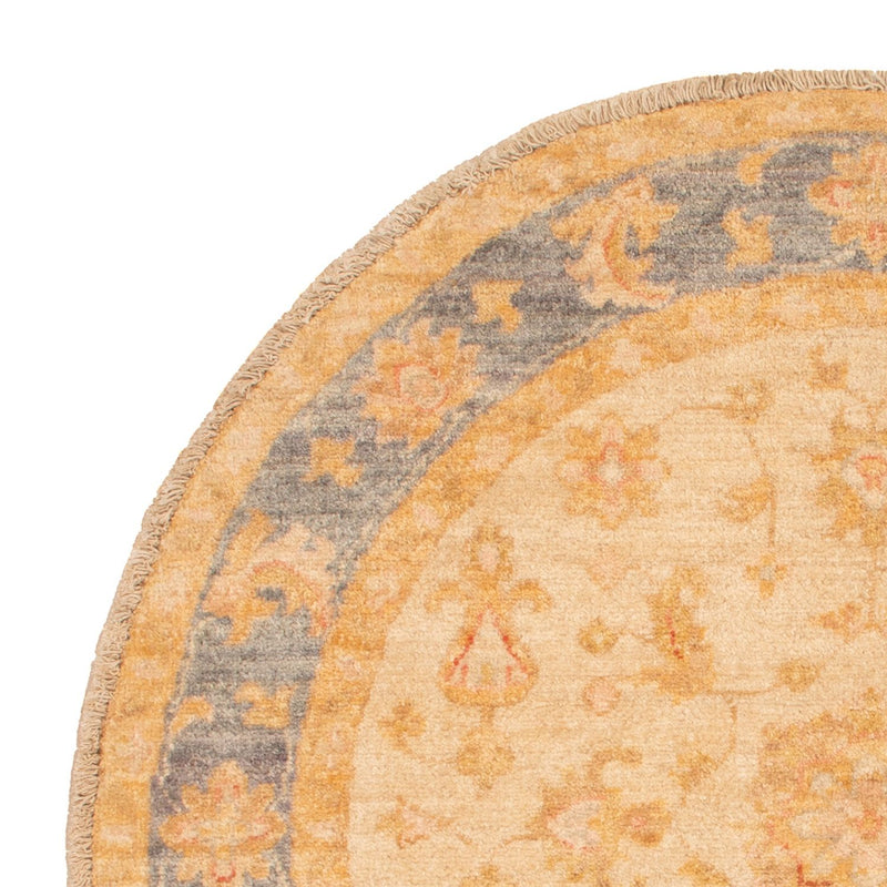 Ziegler Teppich rund  - 94 x 97 cm - beige