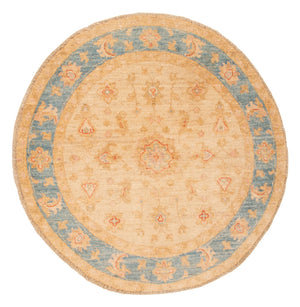 Ziegler Teppich rund  - 96 x 96 cm - beige