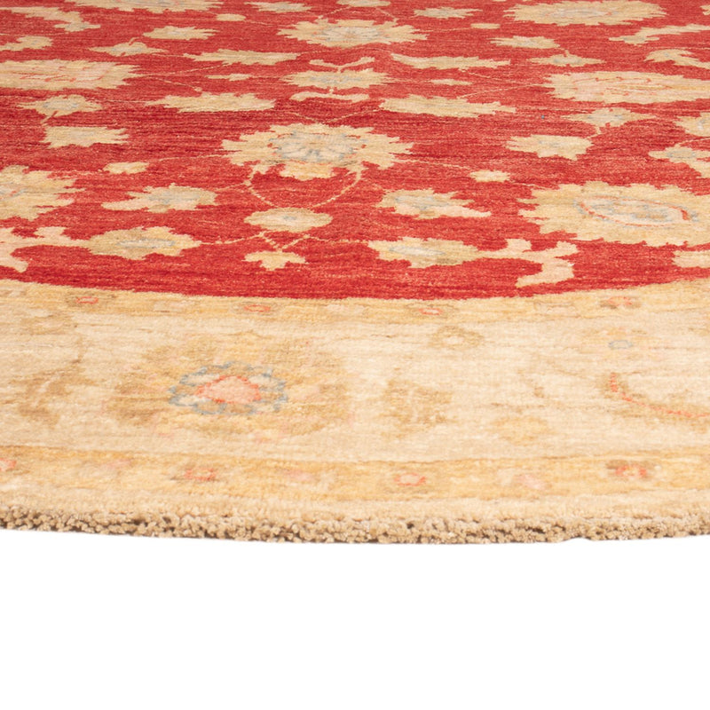 Ziegler Teppich rund  - 204 x 199 cm - rot