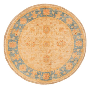 Ziegler Teppich rund  - 97 x 101 cm - beige