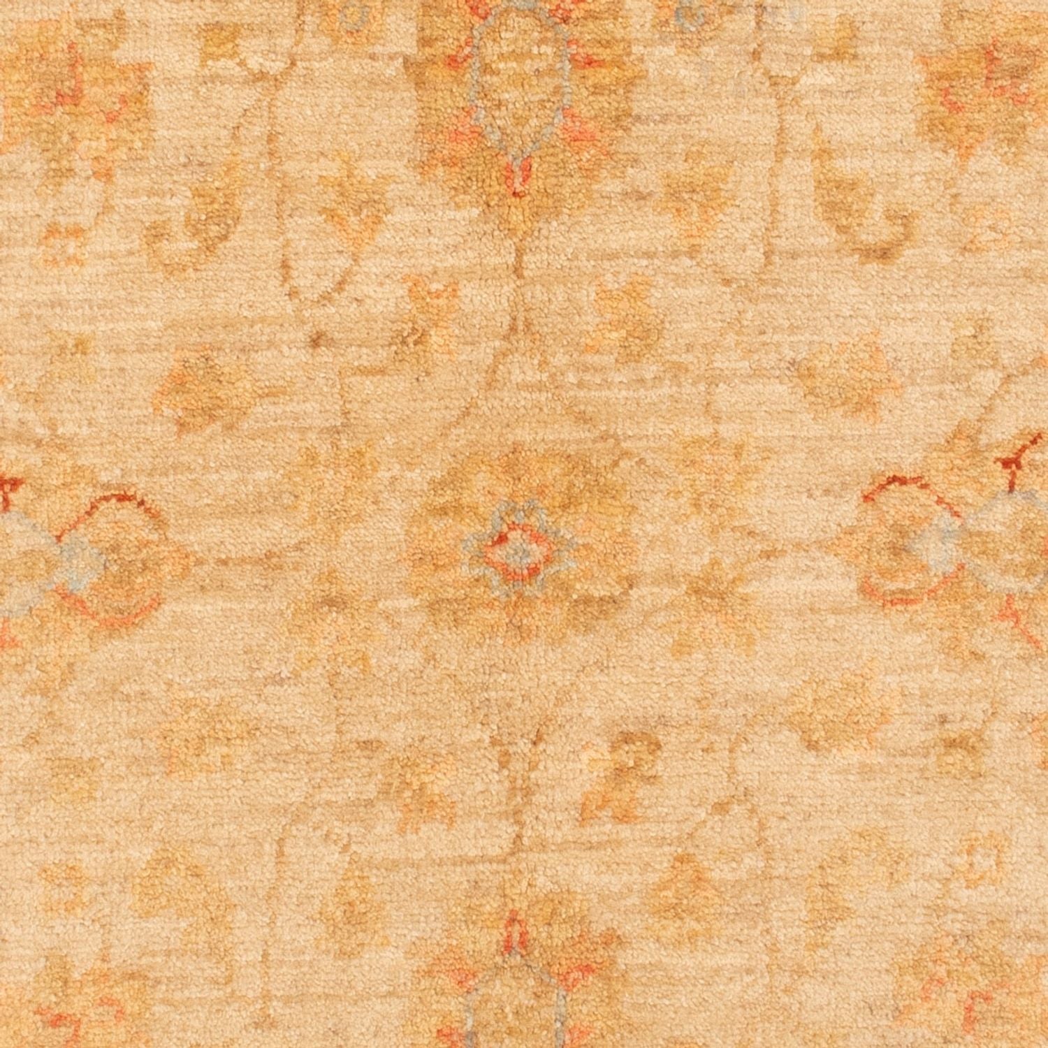 Ziegler Teppich rund  - 97 x 101 cm - beige