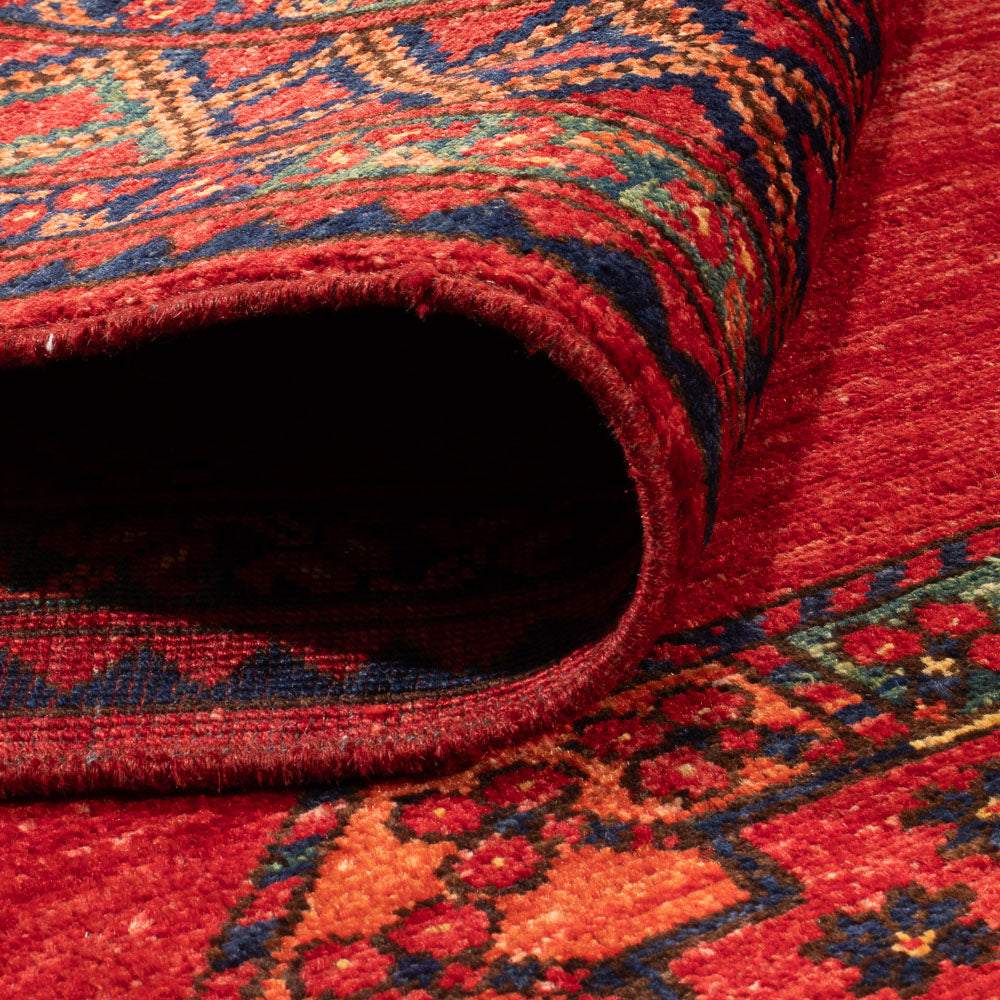 Afghan Teppich - Kunduz - 205 x 158 cm - rot