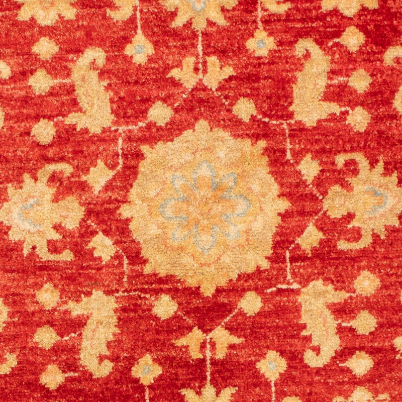 Ziegler Teppich rund  - 99 x 96 cm - rot