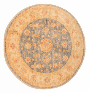 Ziegler Teppich rund  - 97 x 101 cm - hellbeige