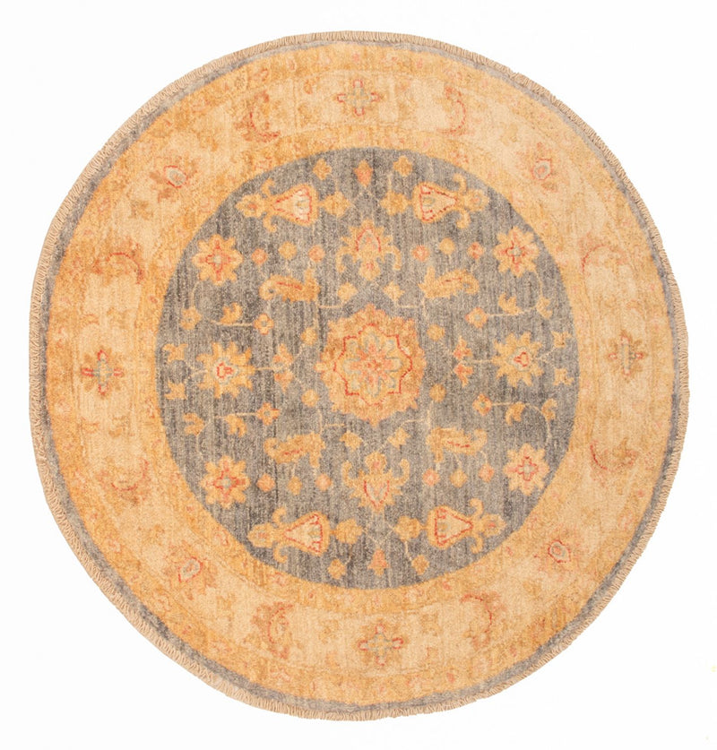Ziegler Teppich rund  - 97 x 101 cm - hellbeige
