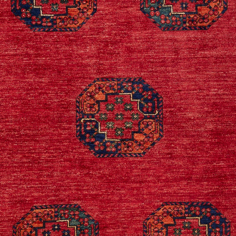 Afghan Teppich - Kunduz - 198 x 154 cm - rot