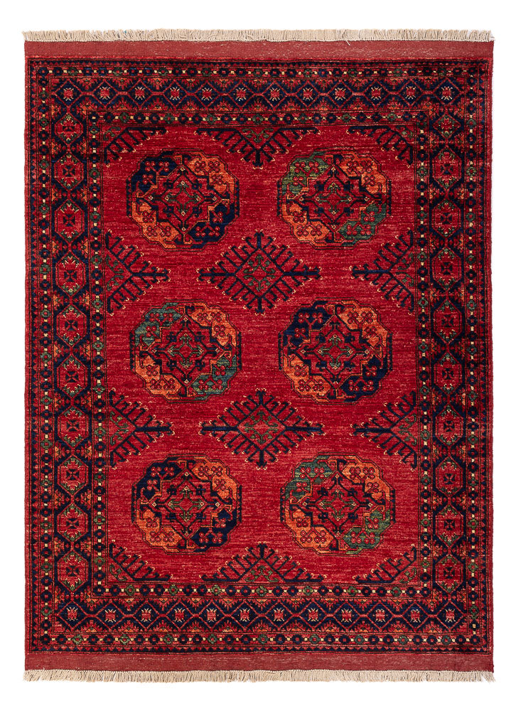 Afghan Teppich - Kunduz - 200 x 155 cm - rot