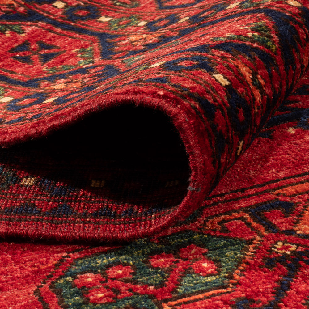 Afghan Teppich - Kunduz - 200 x 155 cm - rot