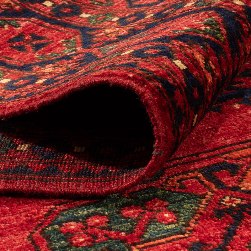 Afghan Teppich - Kunduz - 200 x 155 cm - rot