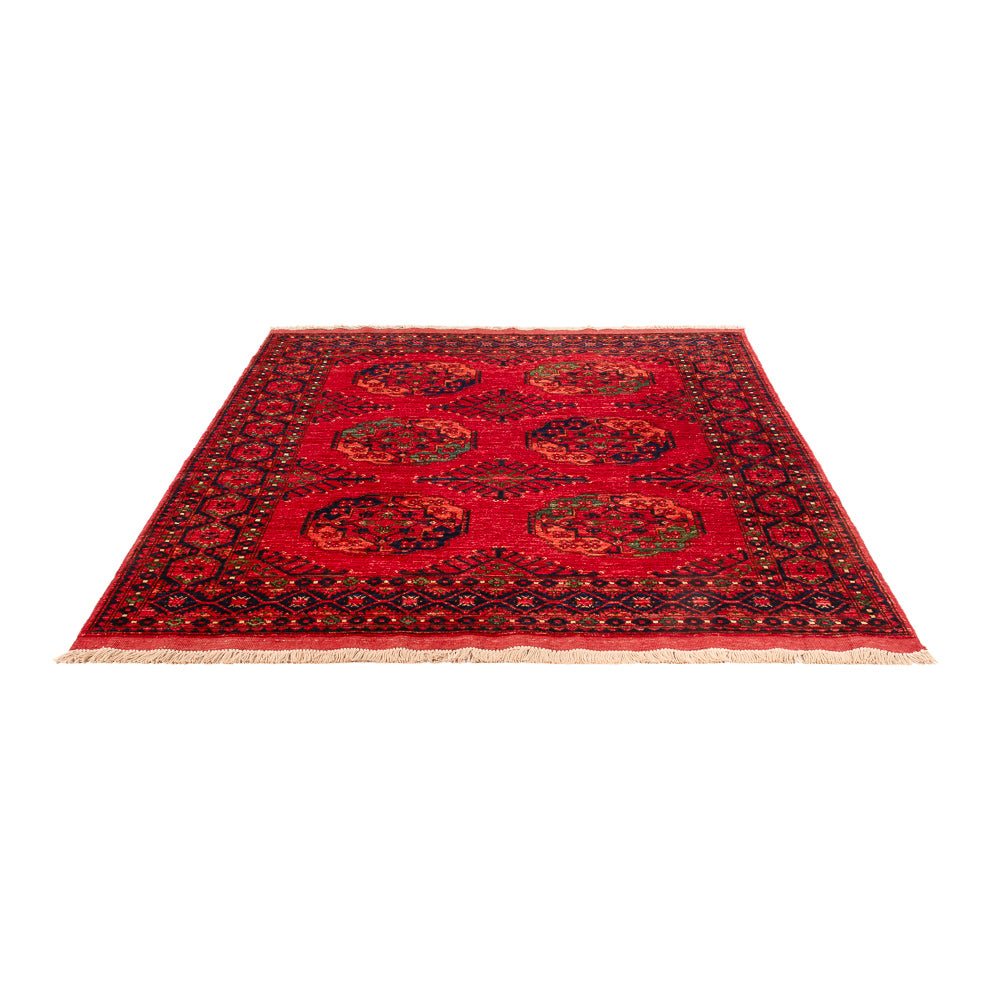 Afghan Teppich - Kunduz - 200 x 155 cm - rot